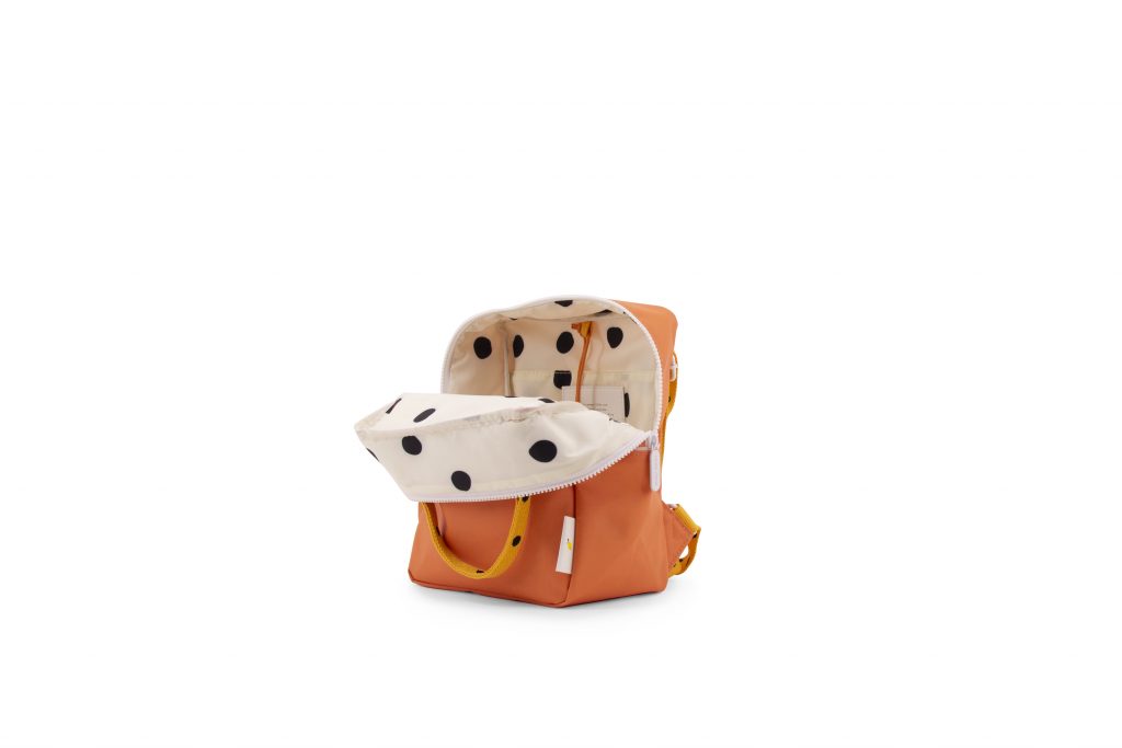 Sticky Lemon backpack small | freckles | carrot orange + sunny yellow + candy pink