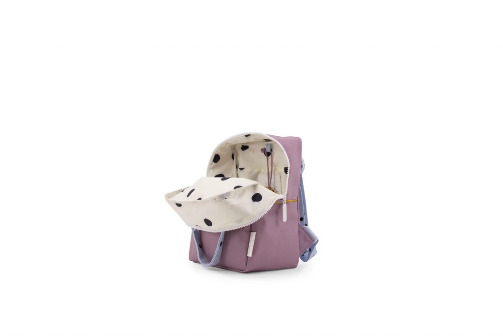 Sticky Lemon backpack small | freckles | pirate purple + sky blue + caramel fudge