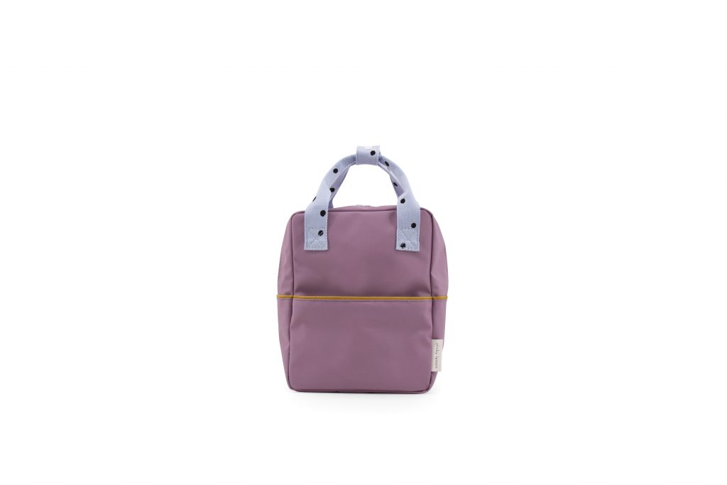 Sticky Lemon backpack small | freckles | pirate purple + sky blue + caramel fudge