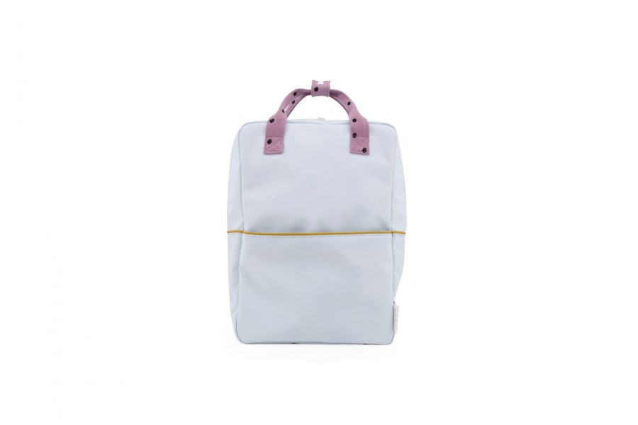 1801645 – Sticky Lemon – freckles – backpack large – sky blue + pirate purple + caramel fudge
