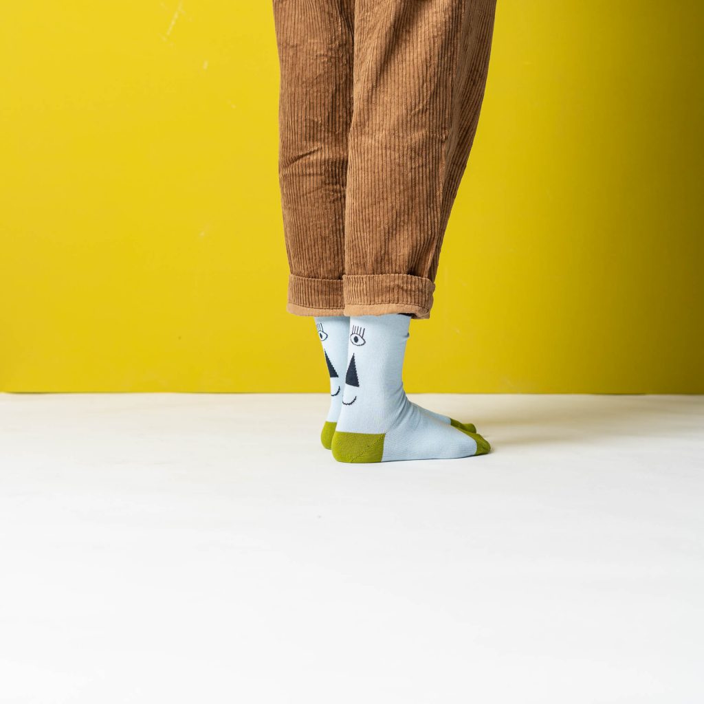 friendly socks | back face | sky