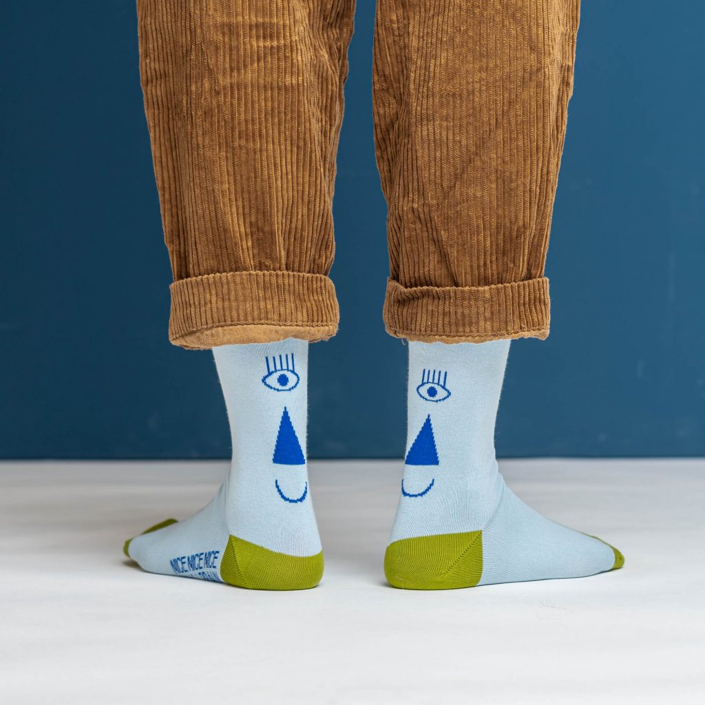 friendly socks | back face | sky
