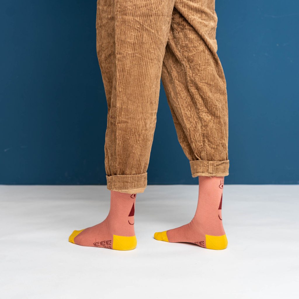 friendly socks | back face | rouge