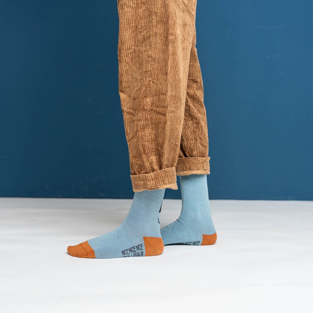 friendly socks | back face | steel