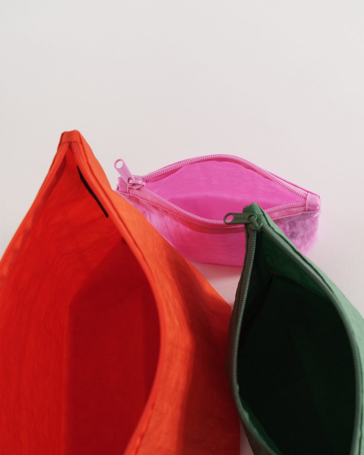 Baggu Go Pouch Set - Grün Rot Rosa