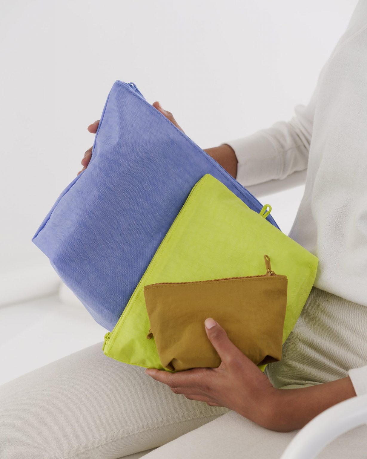 Baggu Go Pouch Set - Lila Gelb Ocker
