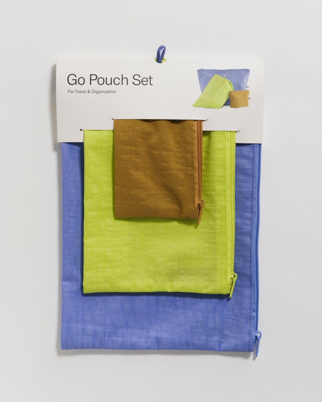 Baggu Go Pouch Set - Lila Gelb Ocker