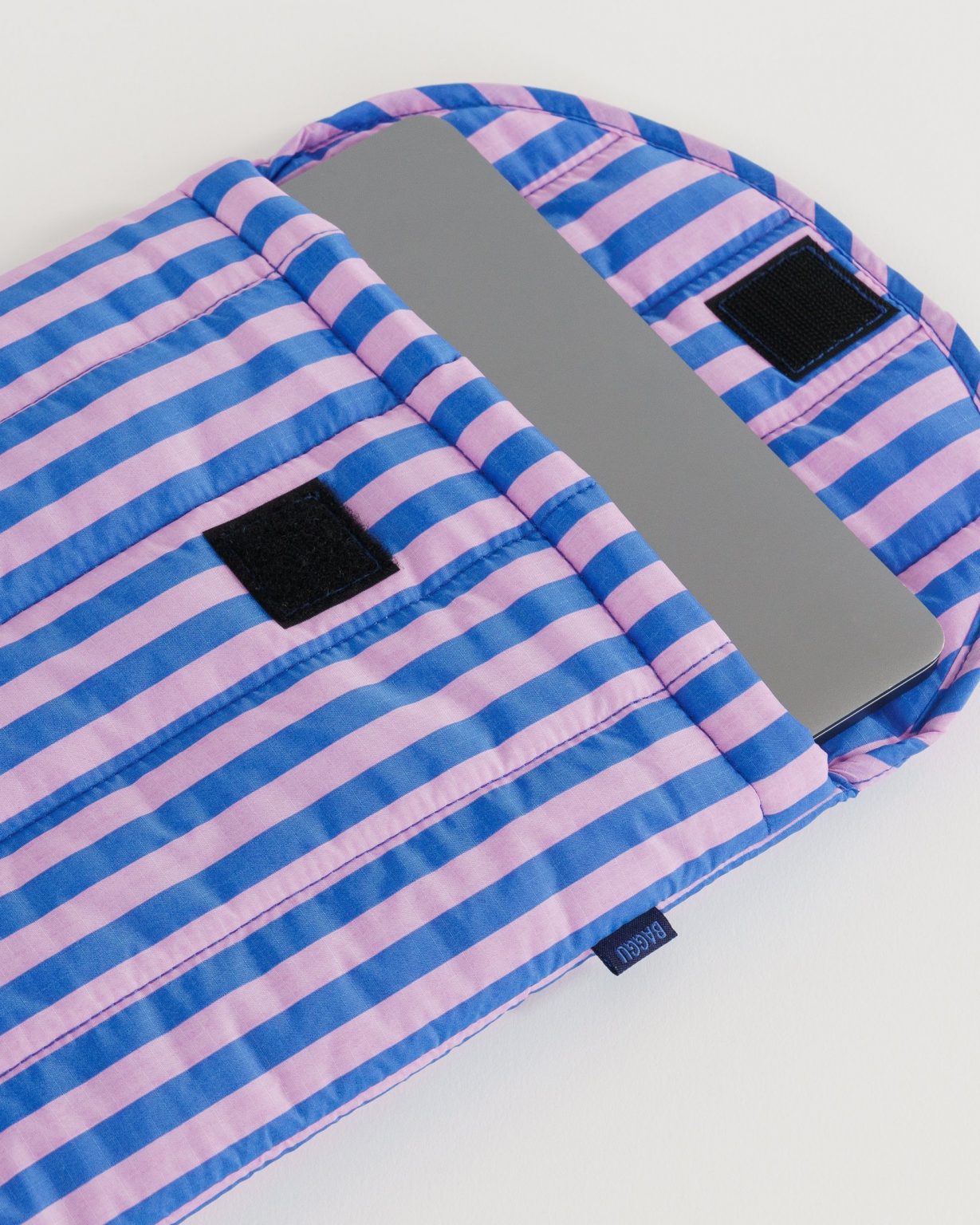 Laptop Hülle 13" gepolstert - Streifen Blau Pink