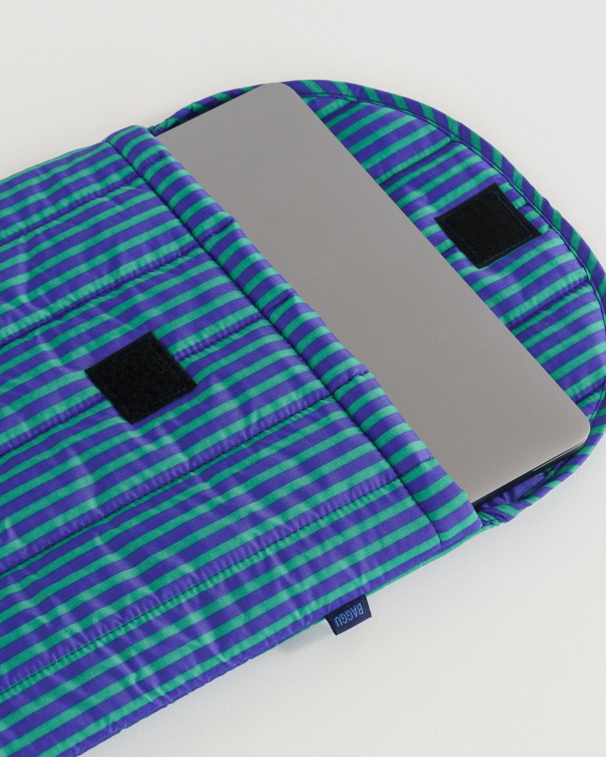 Laptop Hülle 16" gepolstert - Streifen Cobalt Jade