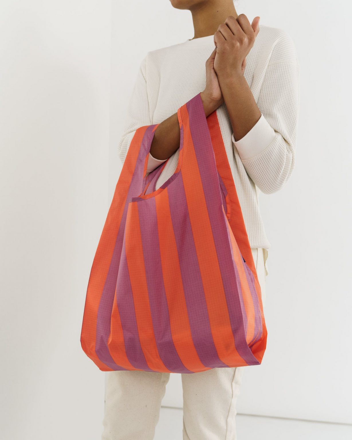 Baggu Reusable Tasche Streifen Orange