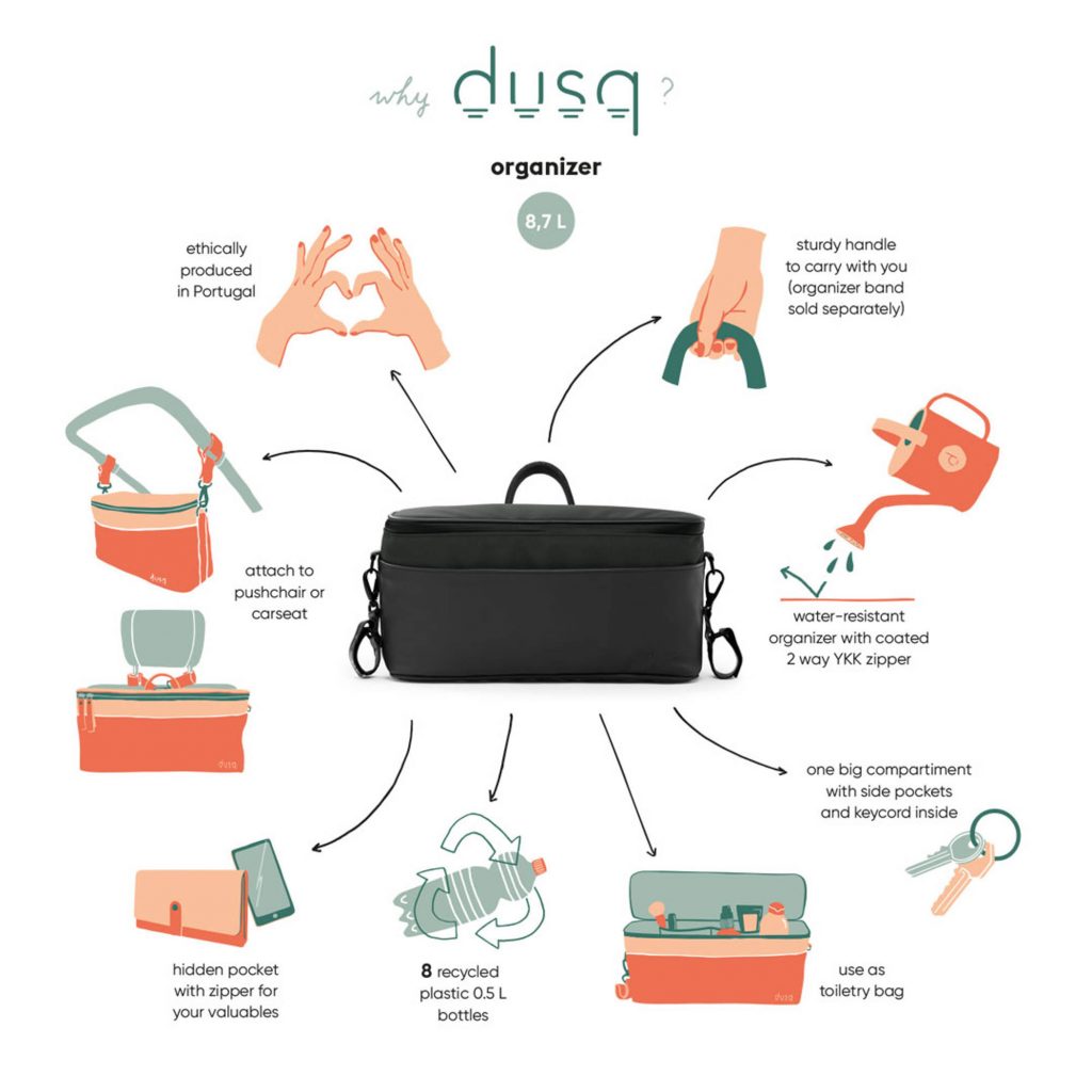 Dusq organizer – night black