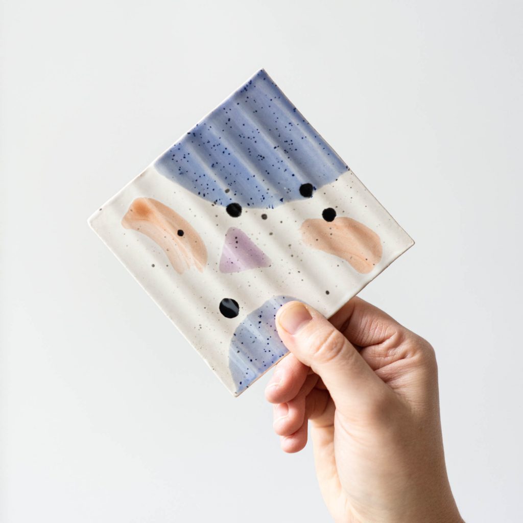 Seifenschale wave square | brush lilac