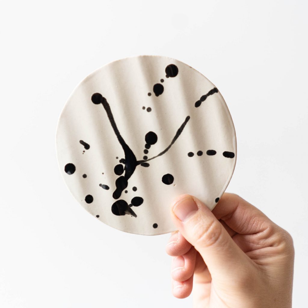 Seifenschale wave round | black splash