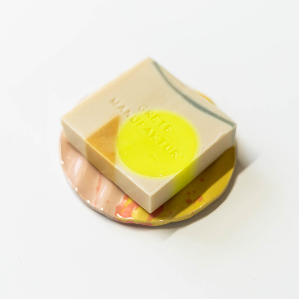 Grete Manufaktur - SEIFE CONSTANZE - LAVENDEL & THYMIAN - Gelb Orange Grau