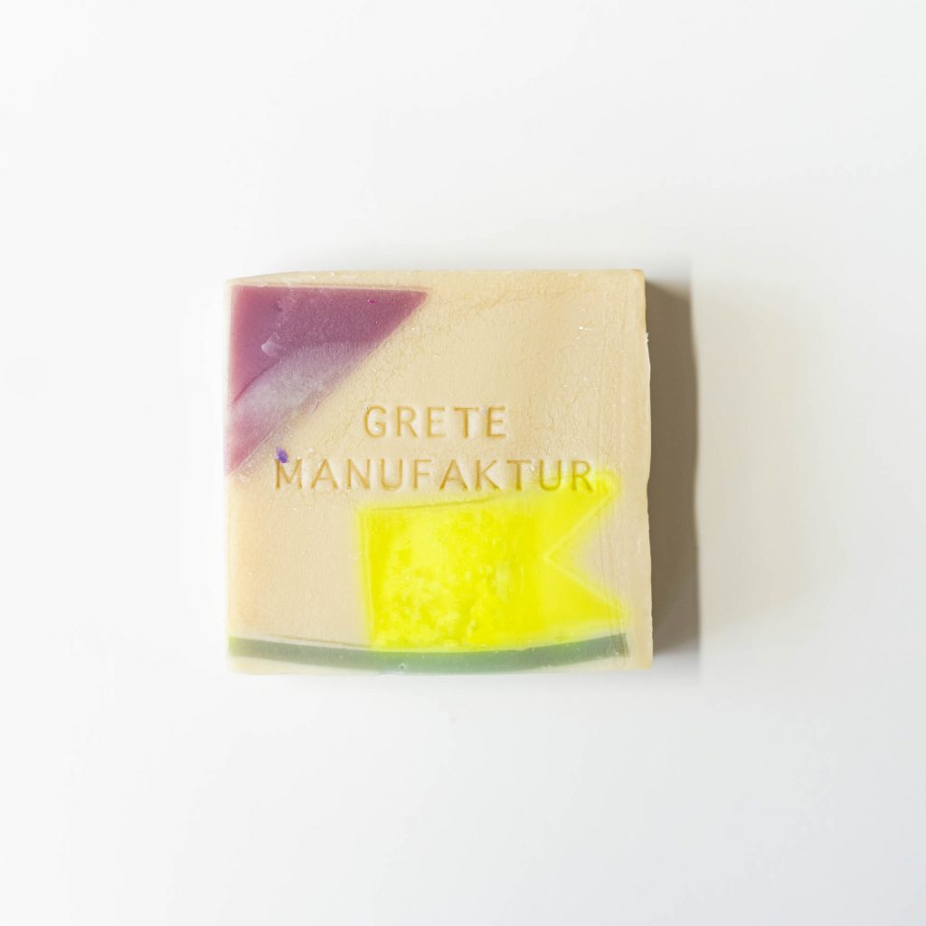 Grete Manufaktur - SEIFE CONSTANZE - LAVENDEL & THYMIAN - Pink Gelb Grau