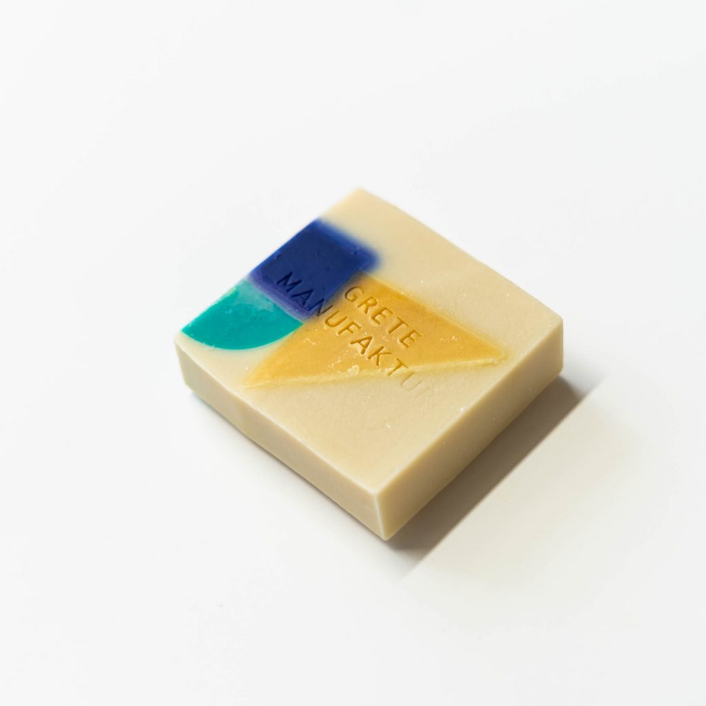 Grete Manufaktur - SEIFE CONSTANZE - LAVENDEL & THYMIAN - Blau Türkis Orange