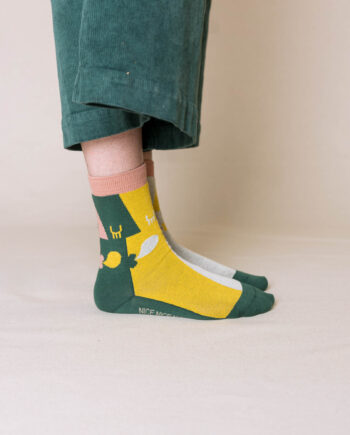 nice socks ARTIST edition - Knallbraun grün