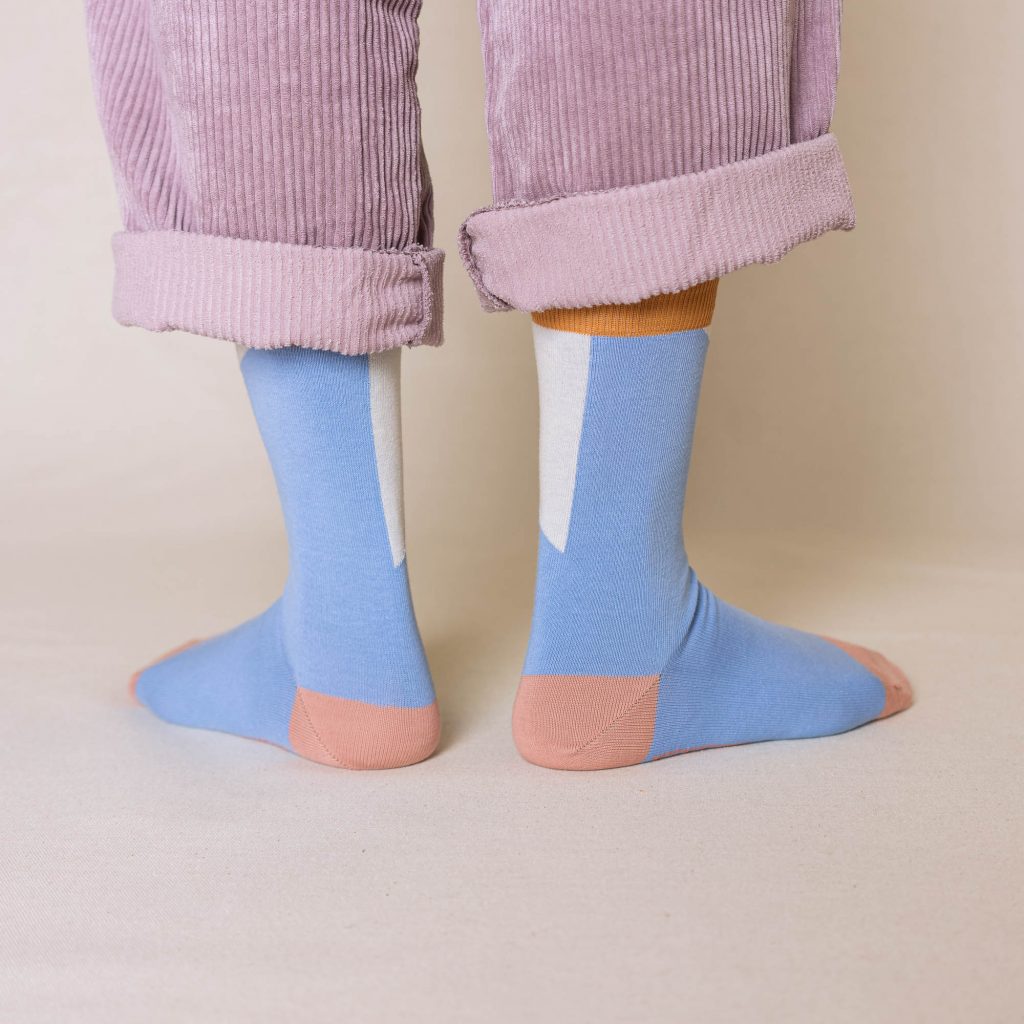 nice socks diagonal lilac