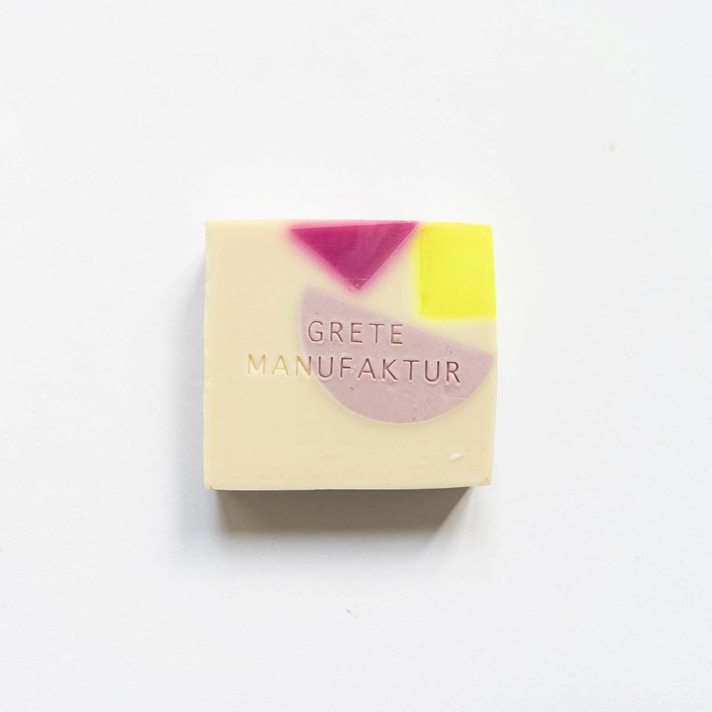 Grete Manufaktur - SEIFE CONSTANZE - LAVENDEL & THYMIAN - Flieder Pink Gelb