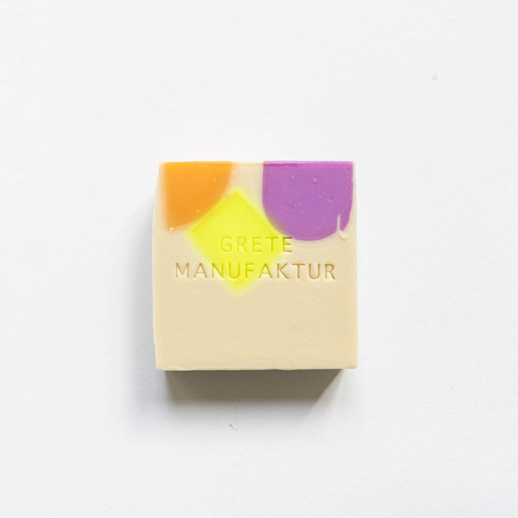 Grete Manufaktur - SEIFE CONSTANZE - LAVENDEL & THYMIAN - Lila Gelb Orange