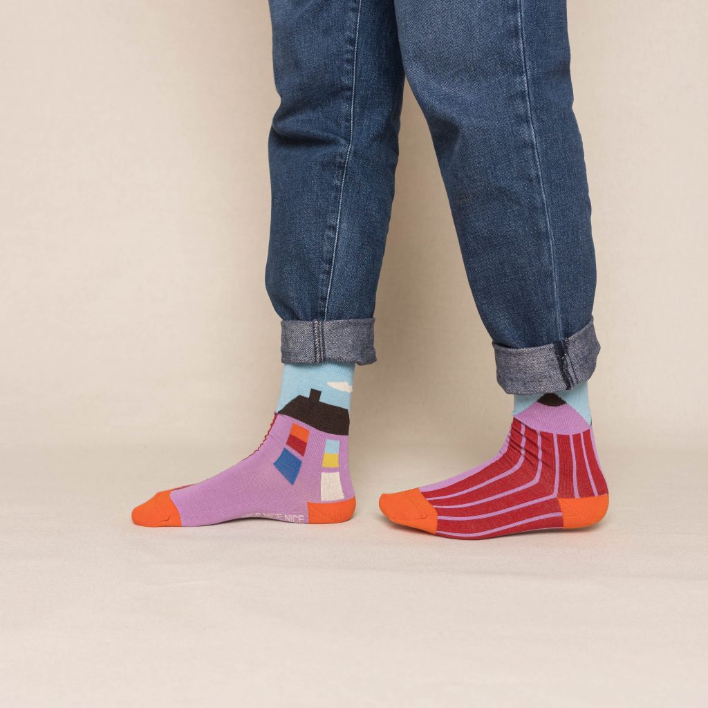 nice socks ARTIST edition - Swantje Hinrichsen purpur