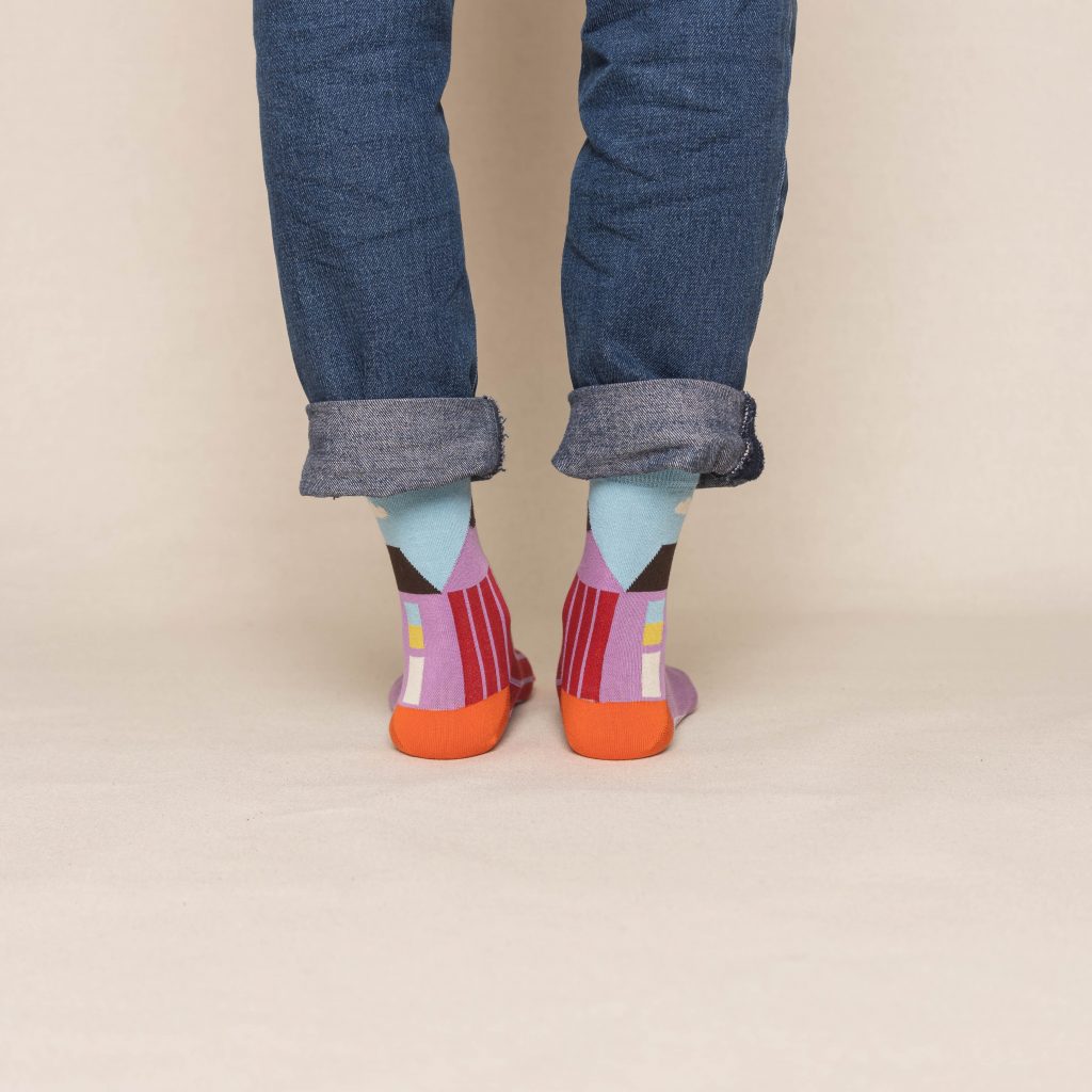 nice socks ARTIST edition - Swantje Hinrichsen purpur