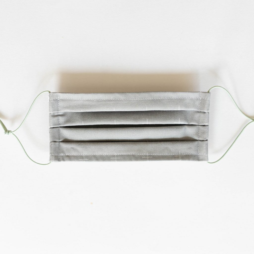 Stoffmasken vivilovely x nicenicenice - Nasendraht - cross grey