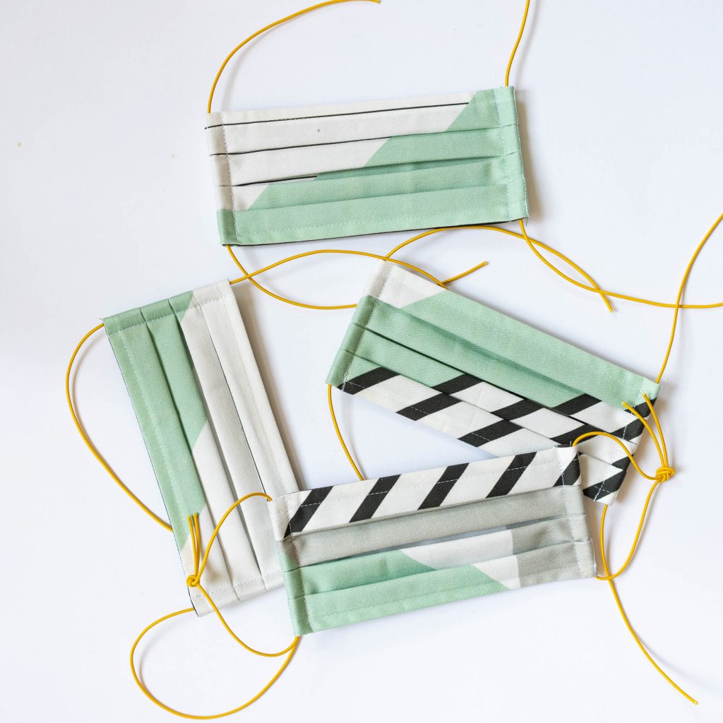 Stoffmasken vivilovely x nicenicenice - Nasendraht - shapes mint