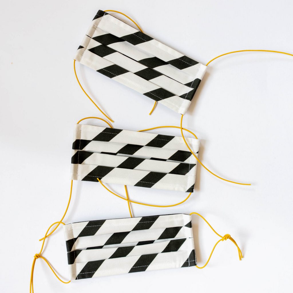 Stoffmasken vivilovely x nicenicenice - Nasendraht - diagonal