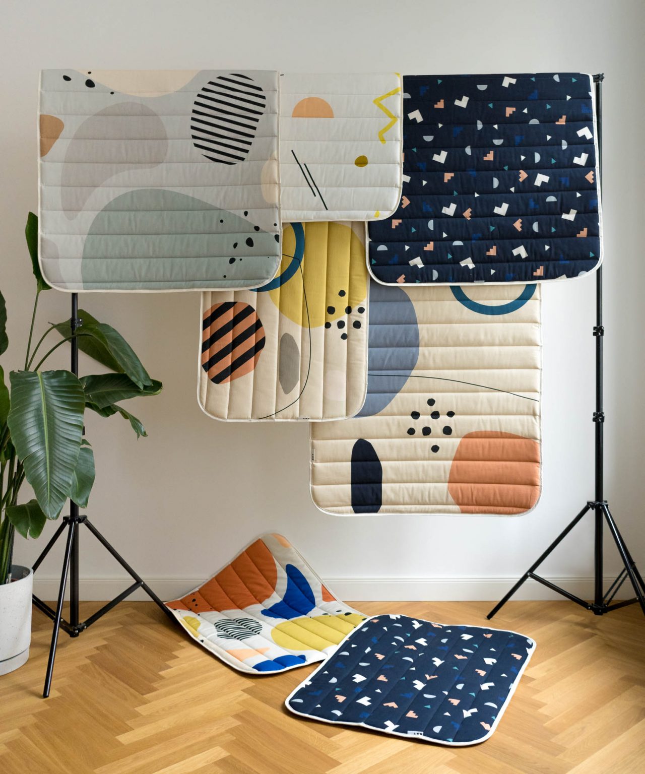 Steppdecke klein - pebbles color