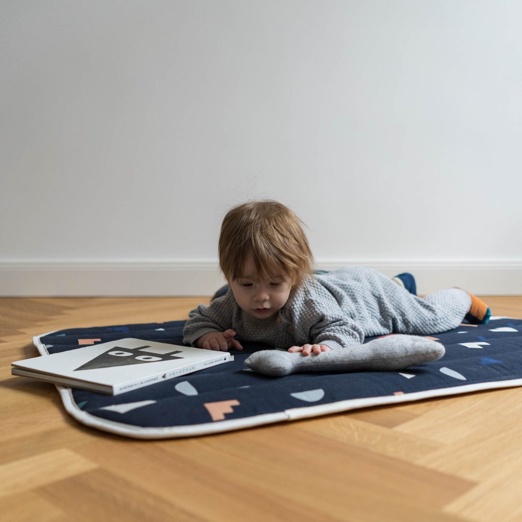 Steppdecke klein - play dark blue