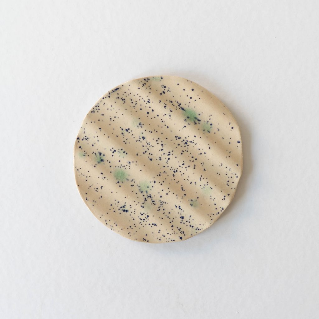 Seifenschale wave round | confetti rose mint