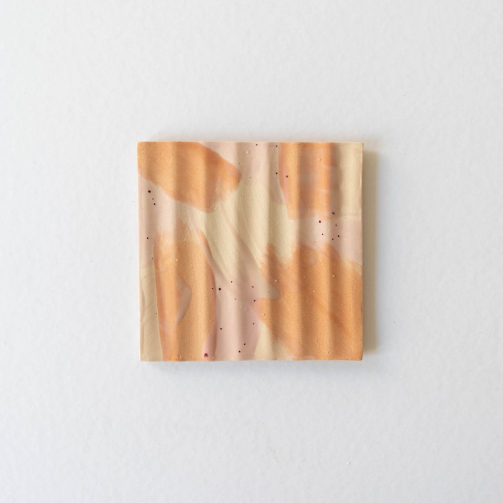 Seifenschale wave square | brush rose