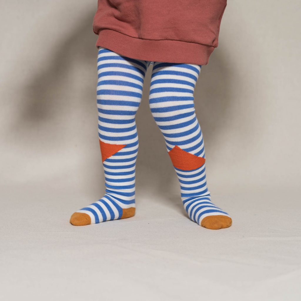 Baby- und Kinder Strumpfhose block stripes lilac