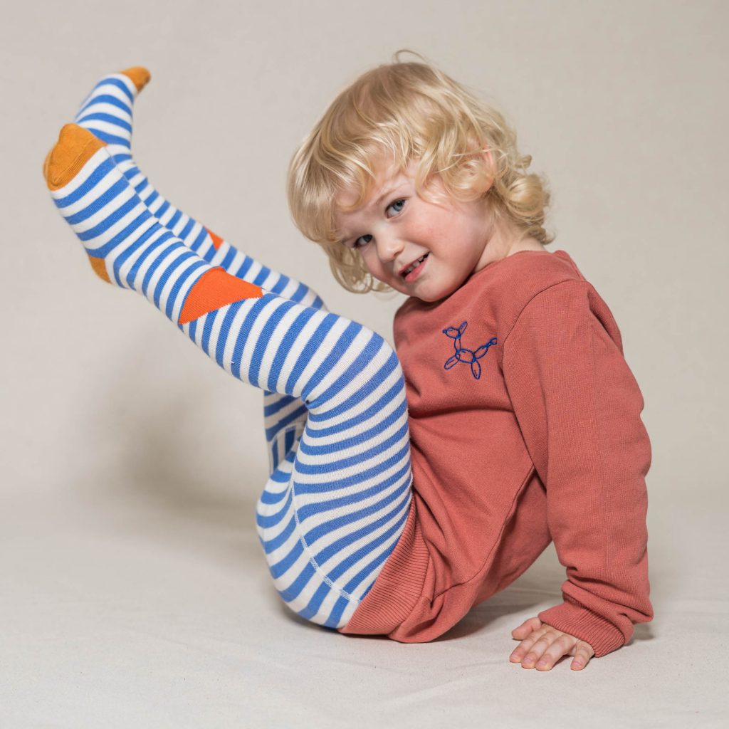 Baby- und Kinder Strumpfhose block stripes lilac