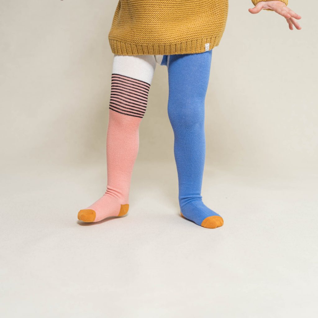 Baby- und Kinder Strumpfhose halb/halb lilac