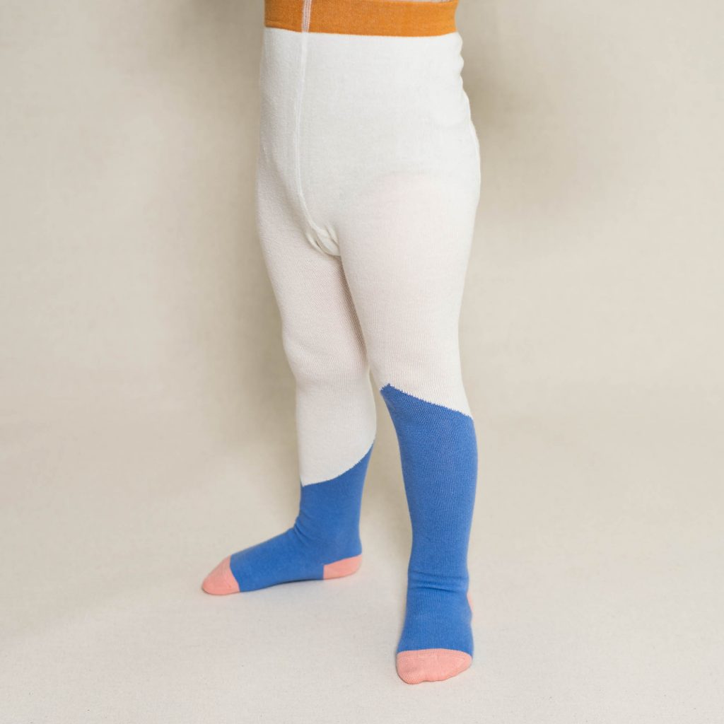 Baby- und Kinder Strumpfhose diagonal lilac