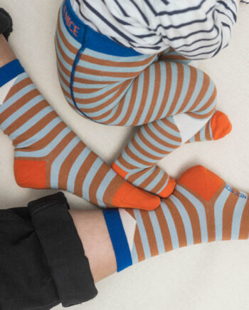 Baby- und Kinder Strumpfhose block stripes rust