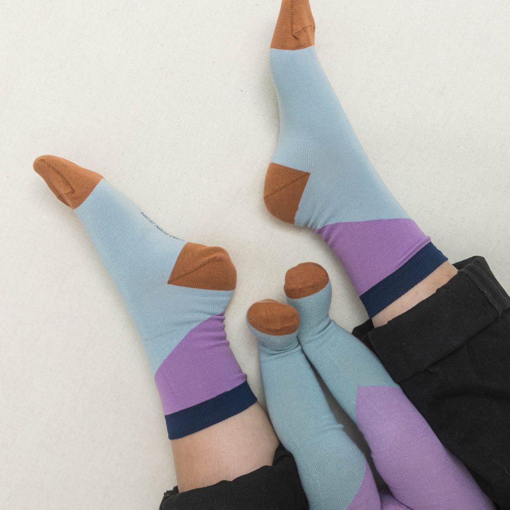 Baby- und Kinder Strumpfhose diagonal petrol