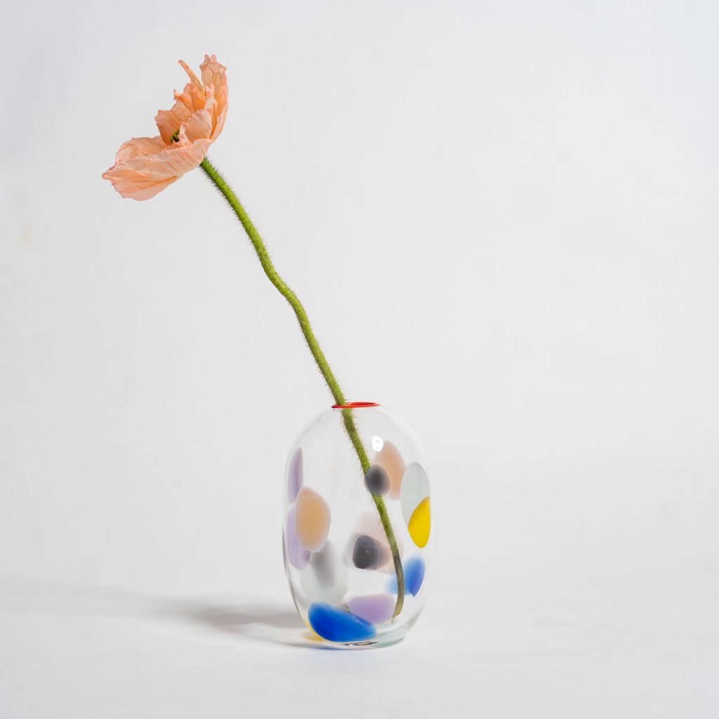 Pia Hoff - Vase Confetti S lila