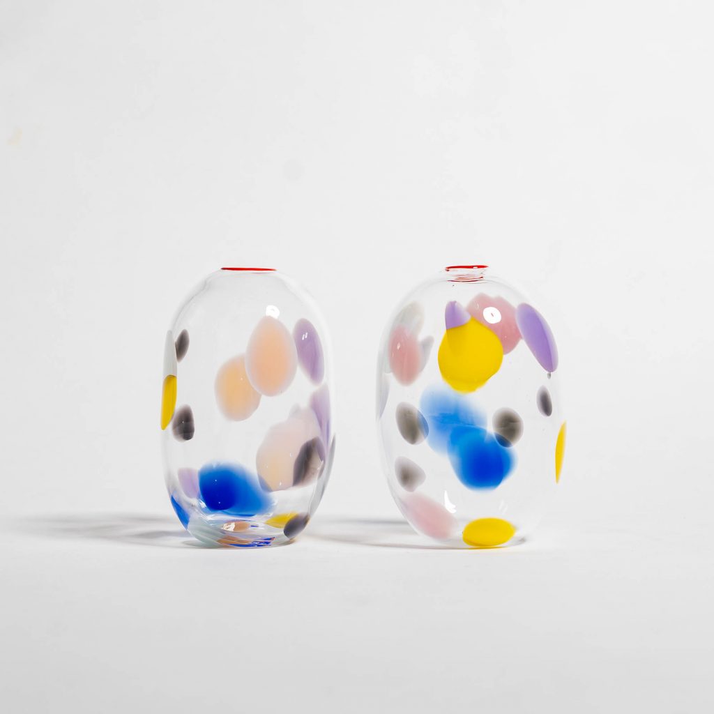 Pia Hoff - Vase Confetti S lila