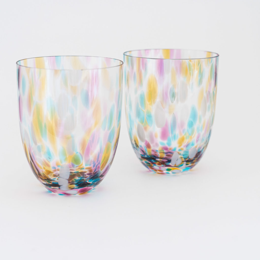 Konfetti Glas bunt