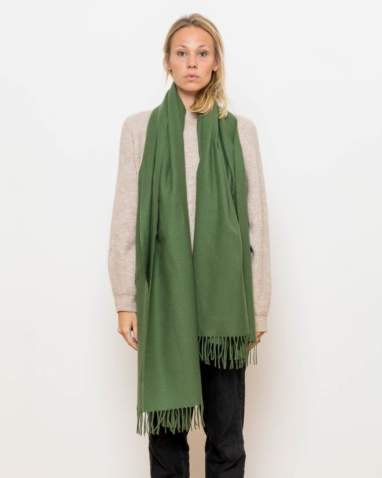 nice merino schal - pine