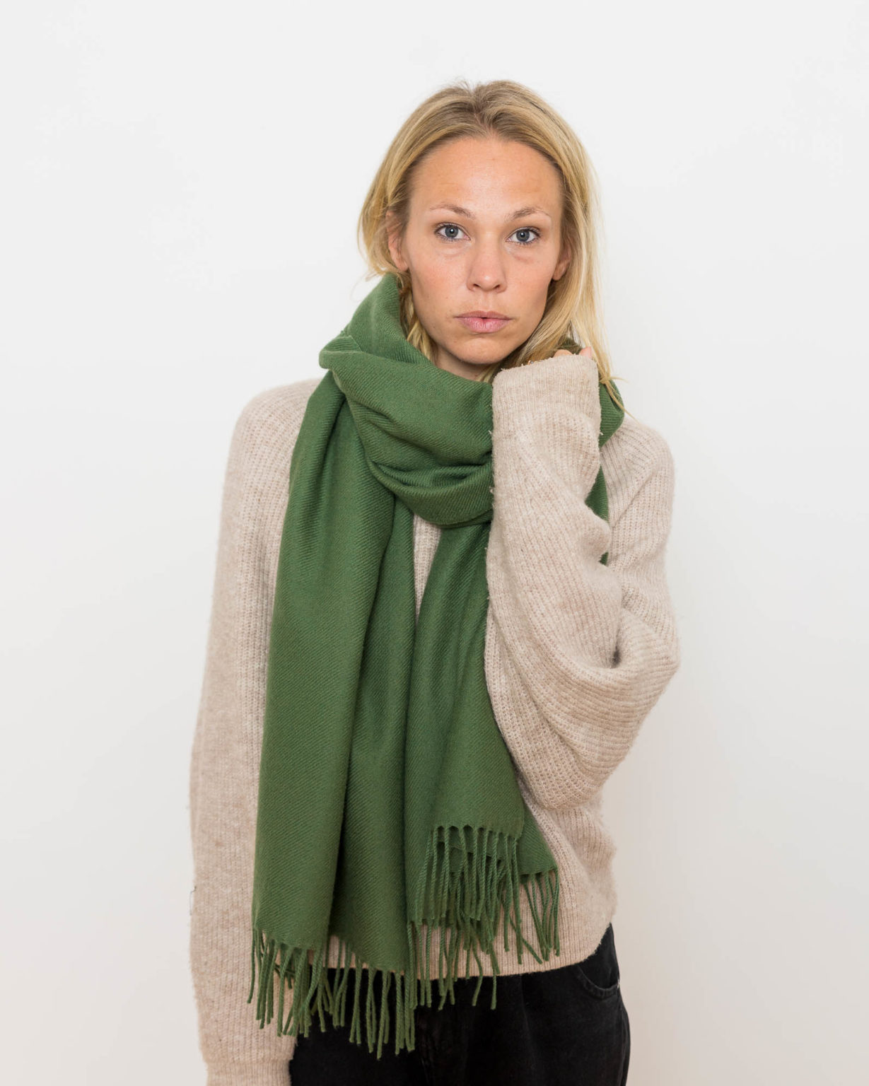 nice merino schal - pine