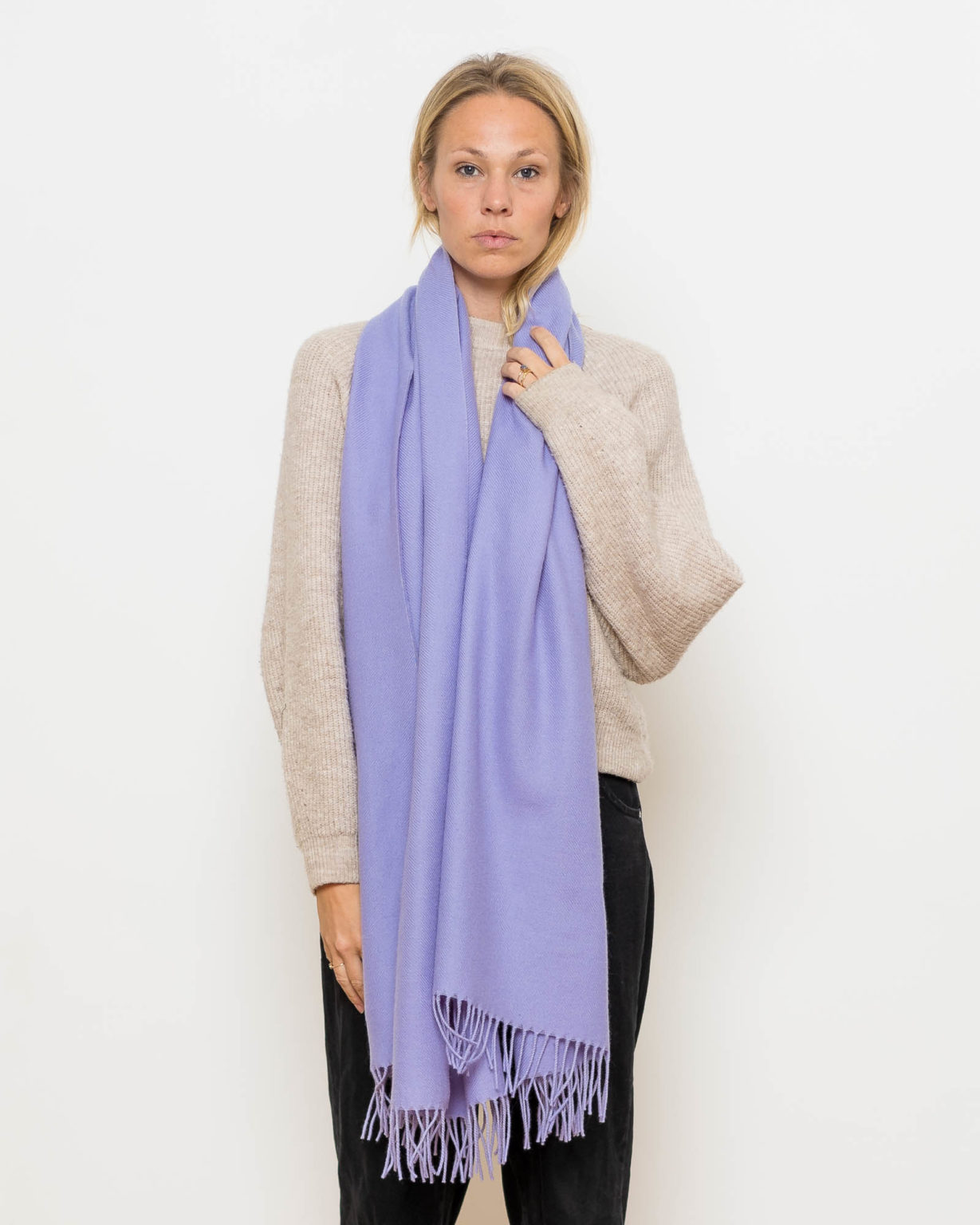 nice merino schal - lilac