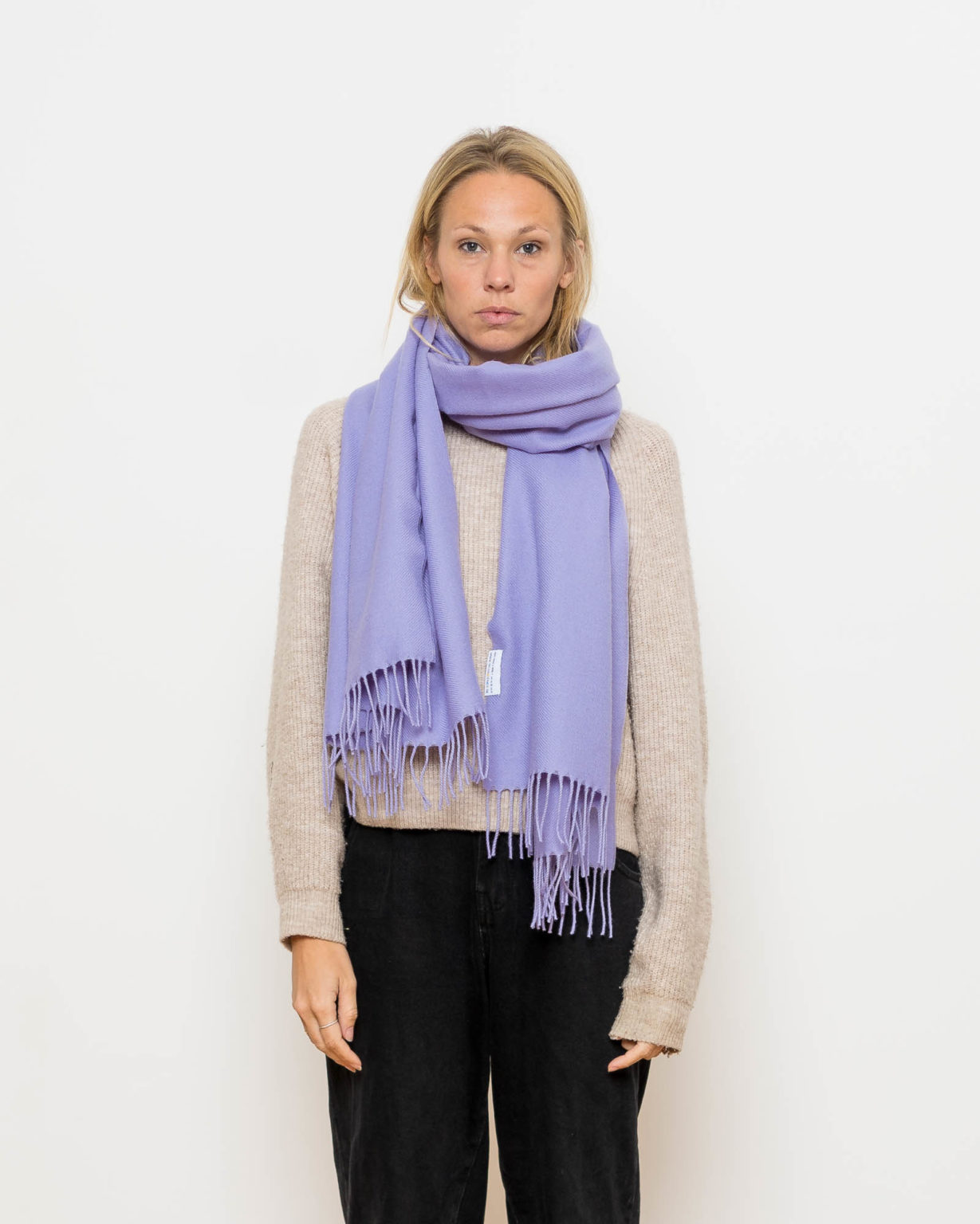nice merino schal - lilac