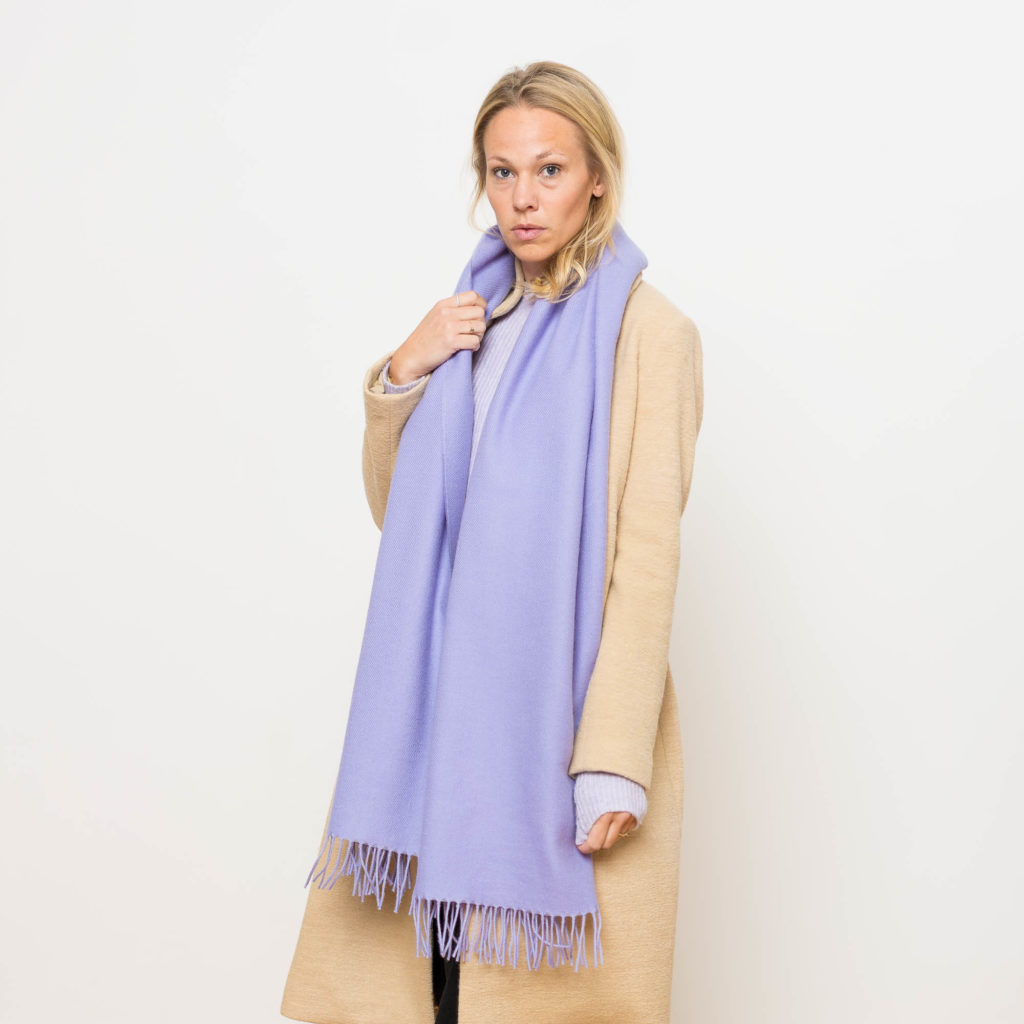nice merino schal - lilac