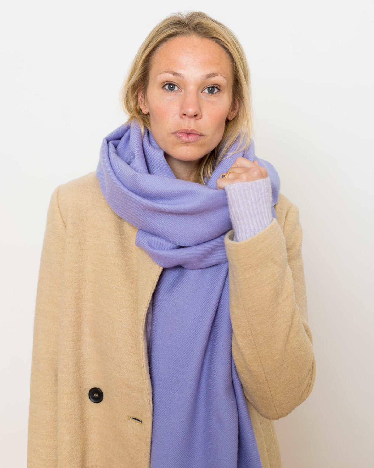 nice merino schal - lilac