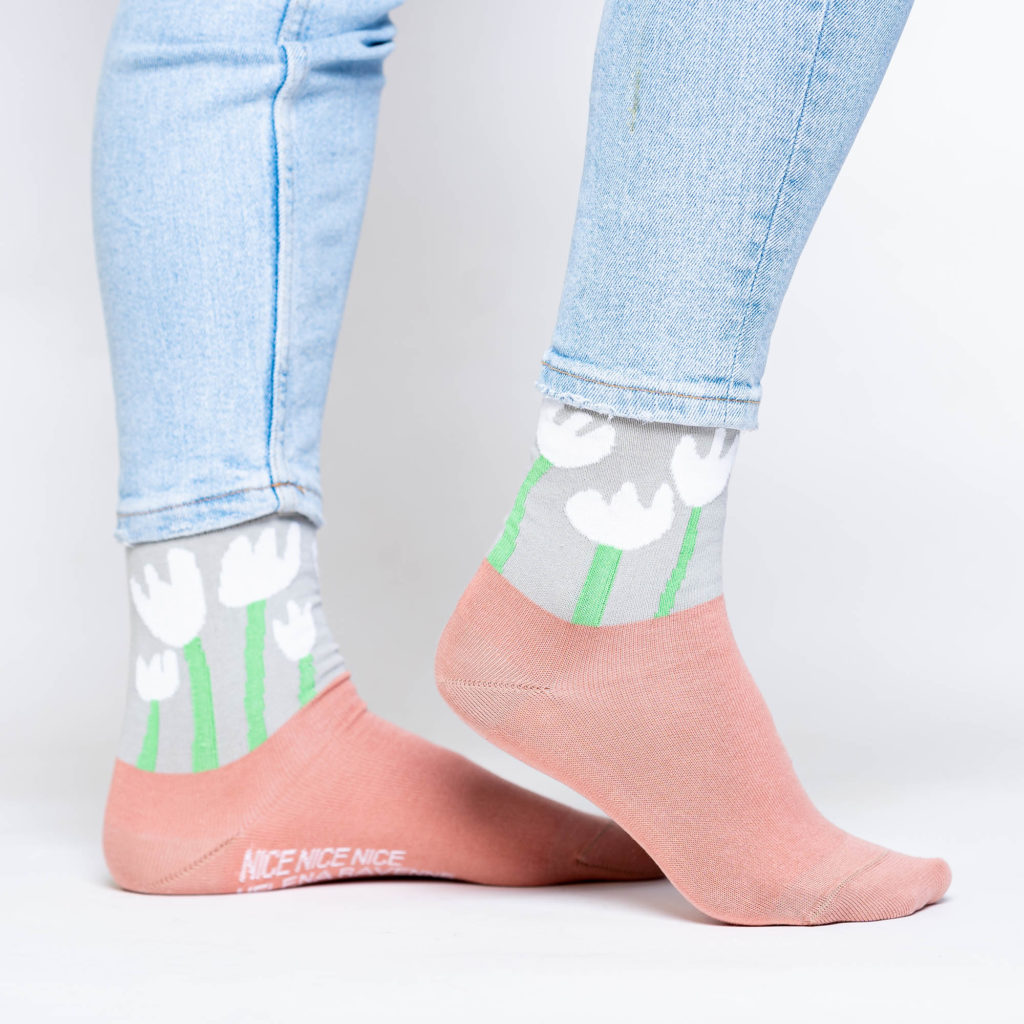 nice socks ARTIST edition - Helena Ravenne rose
