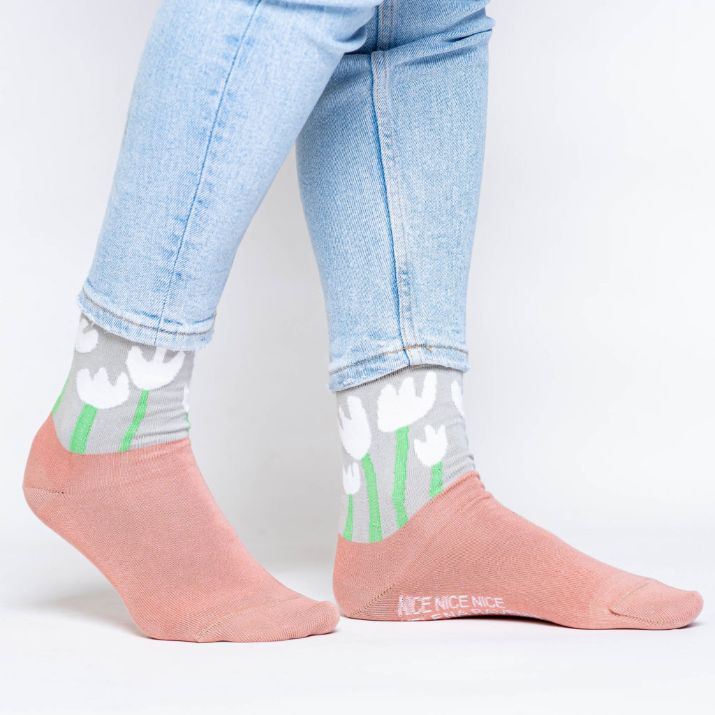 nice socks ARTIST edition - Helena Ravenne rose